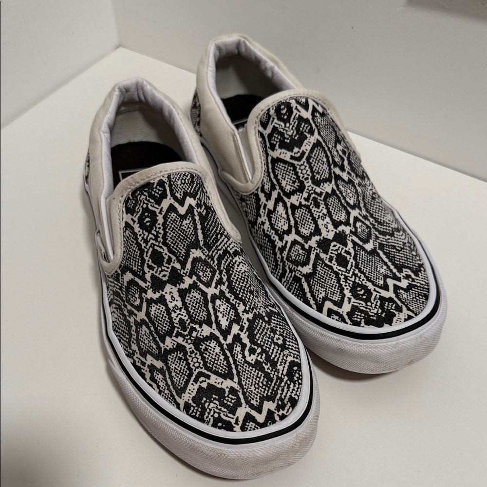 Vans Snake Print Slip-On Sneakers